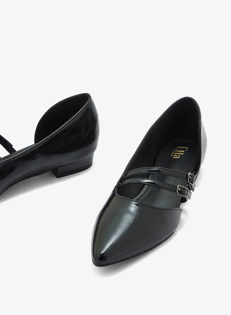 ايلا حذاء مسطح مدبب بكعب مزدوج - Image 4