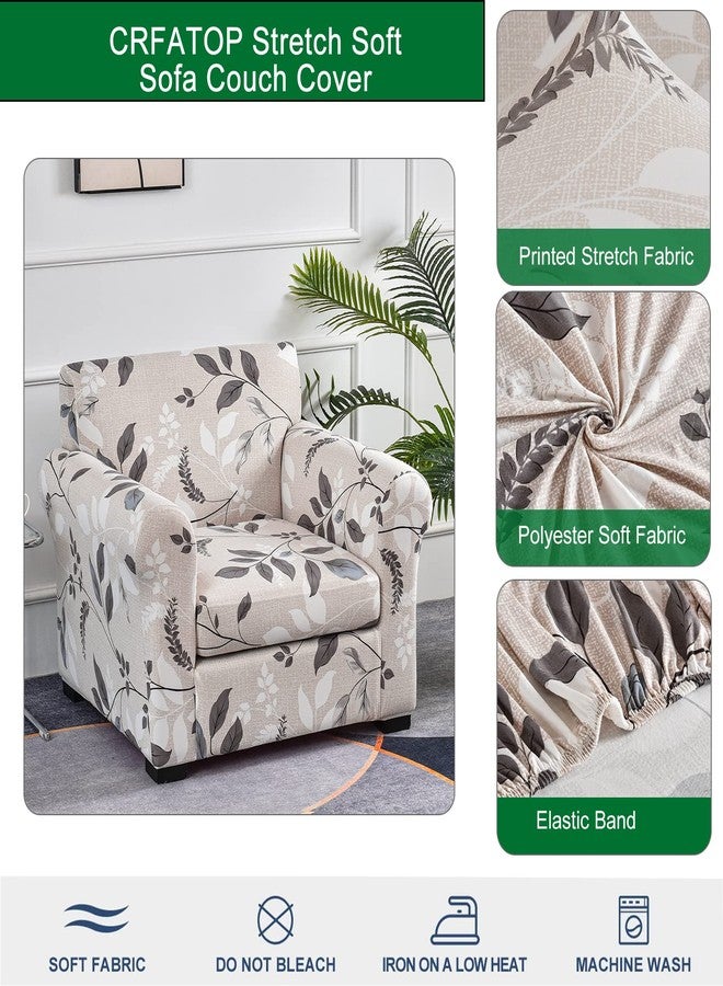 CRFATOP 2 Piece Floral Soft Chair Covers for Dogs Stretch Armchair Cover Slipcovers for 1 Seater Chair Slip Cover Washable Sofa Furniture Covers with 1 Individual Cushion Covers,(Small,04) - Image 2