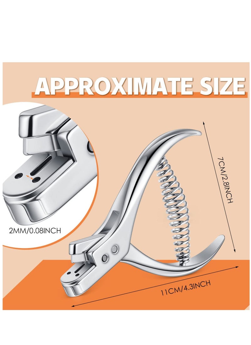 SYOSI 2 Pieces Pattern Notcher Stainless Steel Pattern Notcher Paper Notcher Pattern Punch Tool Designer Tailor Sewing Pliers Tailors Proofing Pliers Pattern Making Tool for Cloth Fabric DIY Crafts  - Image 2