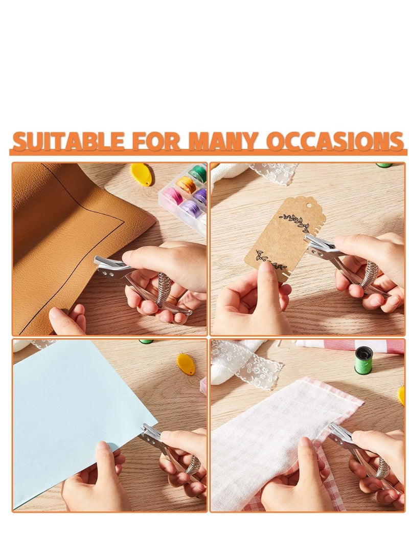 2 Pieces Pattern Notcher Stainless Steel Pattern Notcher Paper Notcher Pattern Punch Tool Designer Tailor Sewing Pliers Tailors Proofing Pliers Pattern Making Tool for Cloth Fabric DIY Crafts