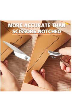 SYOSI 2 Pieces Pattern Notcher Stainless Steel Pattern Notcher Paper Notcher Pattern Punch Tool Designer Tailor Sewing Pliers Tailors Proofing Pliers Pattern Making Tool for Cloth Fabric DIY Crafts  - Image 5