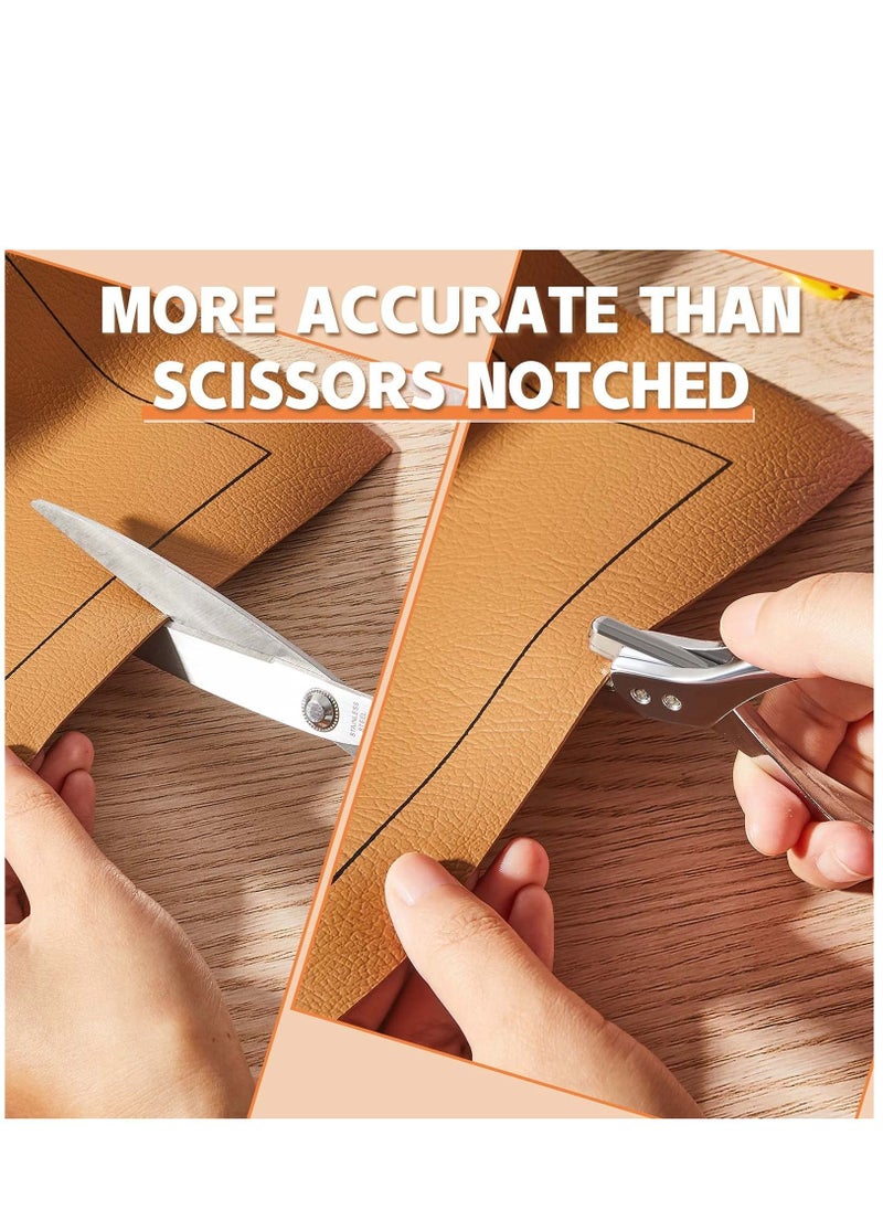SYOSI 2 Pieces Pattern Notcher Stainless Steel Pattern Notcher Paper Notcher Pattern Punch Tool Designer Tailor Sewing Pliers Tailors Proofing Pliers Pattern Making Tool for Cloth Fabric DIY Crafts  - Image 5