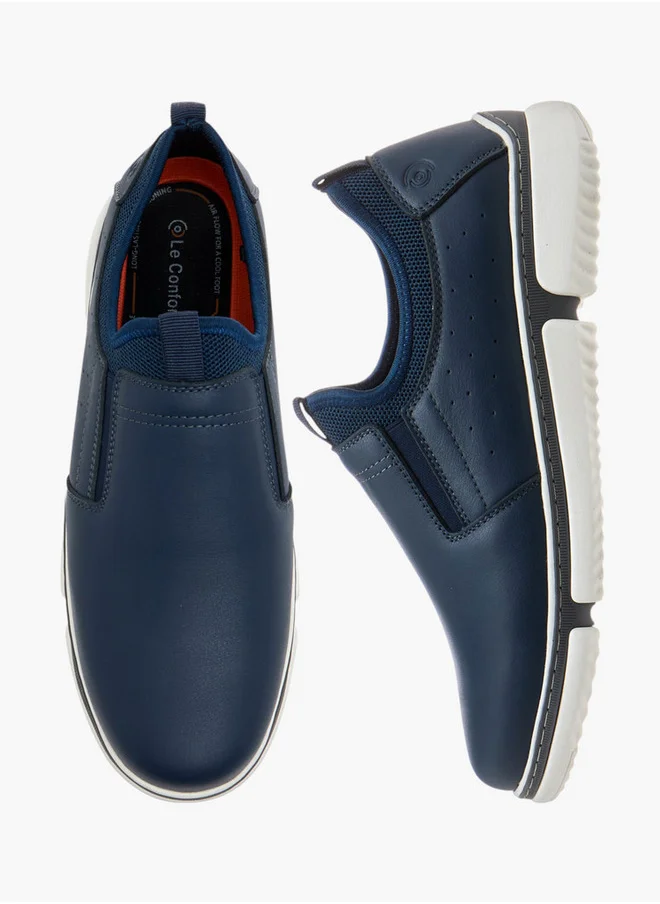 Le Confort Textured Slip-On Loafers
