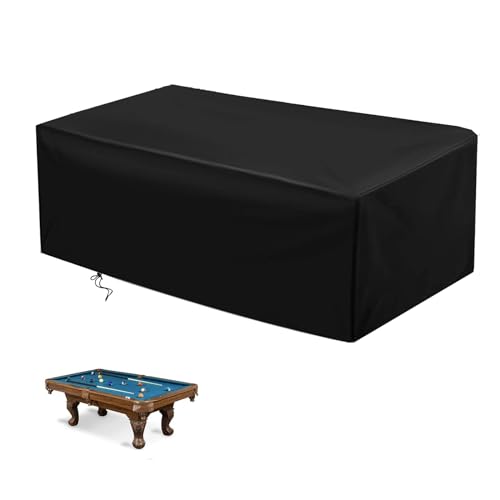 POMER Pool Table Cover - 89 inch Waterproof Table Cover for 7 Foot Snooker Billiard Tables Dustproof 7/8/9 FT Billiard Table Cover - 89x45x32 inch - Image 1
