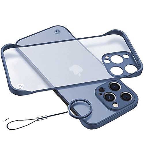 REALCASE Designed for iPhone 14 Pro Max Back Cover Case | Stylish Frameless Matte Hard Skin | Soft TPU Shock Proof Bumper Back Cover Case for iPhone 14 Pro Max (Blue) - Image 1
