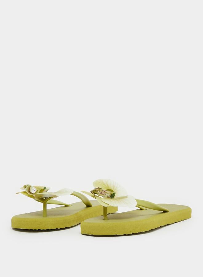 Styli Styli Flower Corsage Flip Flop - Image 2