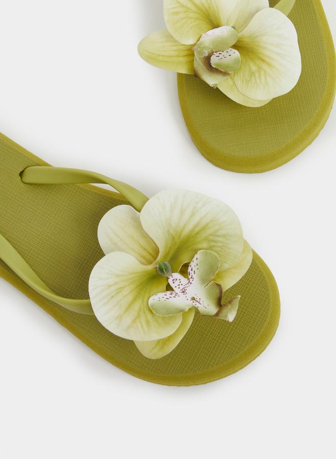 Styli Styli Flower Corsage Flip Flop - Image 3