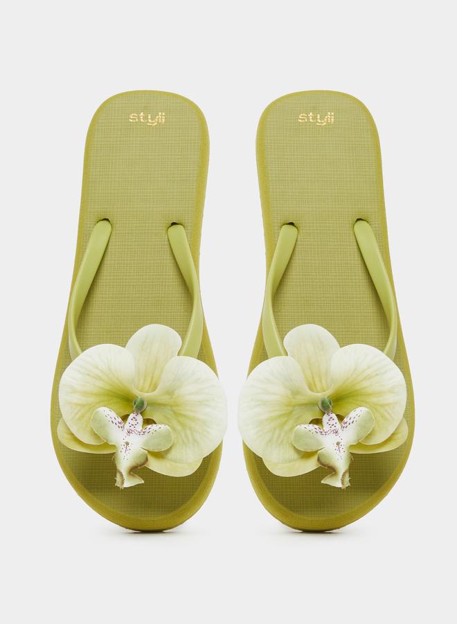 Styli Styli Flower Corsage Flip Flop - Image 5