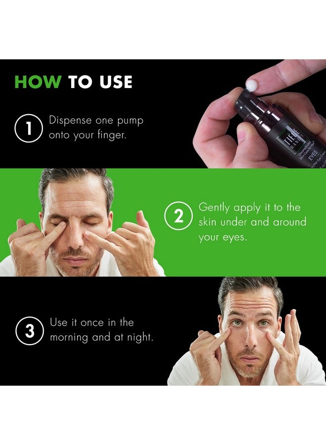 تييج هانلي كريم تيج هانلي للرجال لعلاج الهالات السوداء تحت العين - كريم للعين لعلاج الانتفاخات والهالات السوداء تحت العين - كريم لشد البشرة ومحاربة علامات التقدم في السن، كريم لعلاج التجاعيد والخطوط الدقيقة تحت العين للرجال، 0.5 أونصة - Image 5