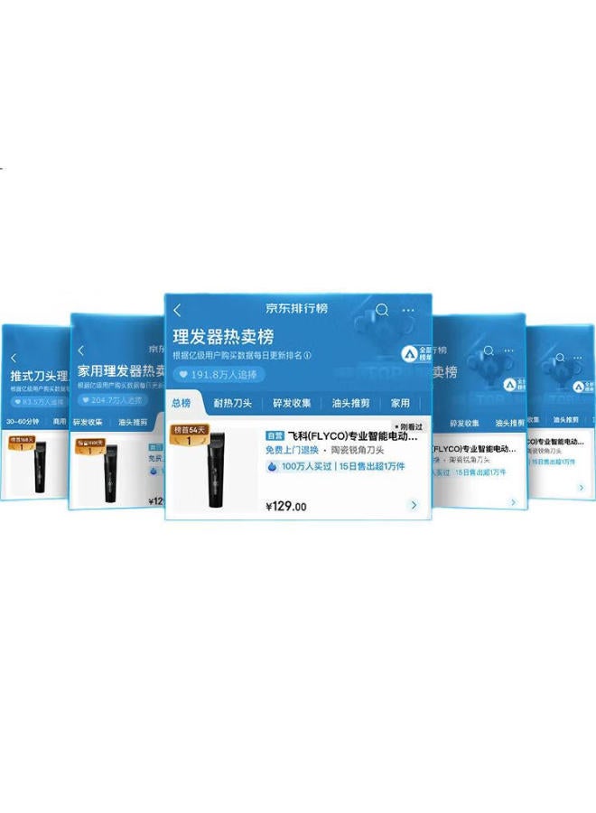 FLYCO Professional Smart Electric Hair Clipper Fc5908, Adult And Child Electric Trimmer, Fully Washable Hair Clipper, Hair Trimmer With Haircutting Tools, Father'S Day Gift - Image 1