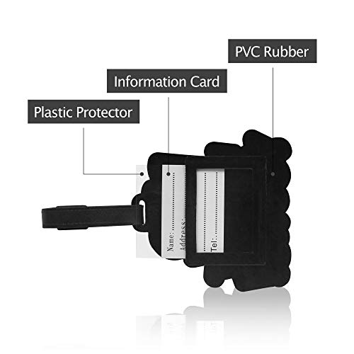 Finex 4pcs Set Movie Emotions Travel Luggage ID Tag for Bags Suitcases Joy Sadness Anger Disgust - Image 3