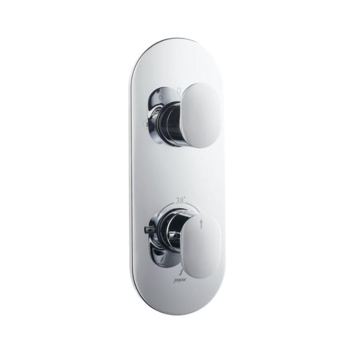 JAQUAR Opal Prime Series Normal Flow Concealed Fitting 2 Way Diverter Chrome OPPCHR15681KPM Wall Mounted Knob Selector No Button Compatible inWall Part ALD681 is Sold Separately - Image 1