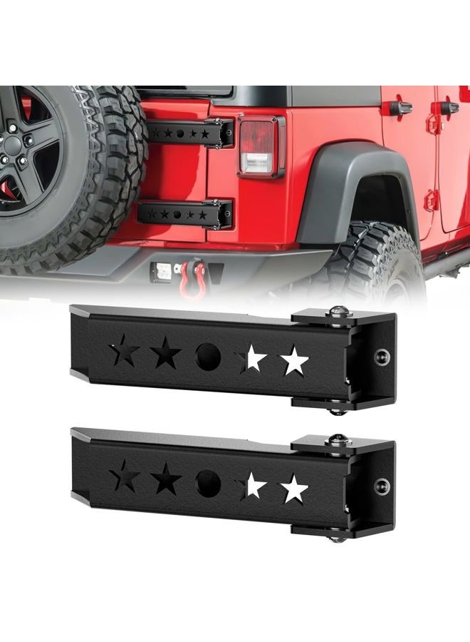 YZONA Steel Heavy Duty Reinforc Tailgate Hinge Set forJeep Wrangler JK 2007-2018 - Image 1