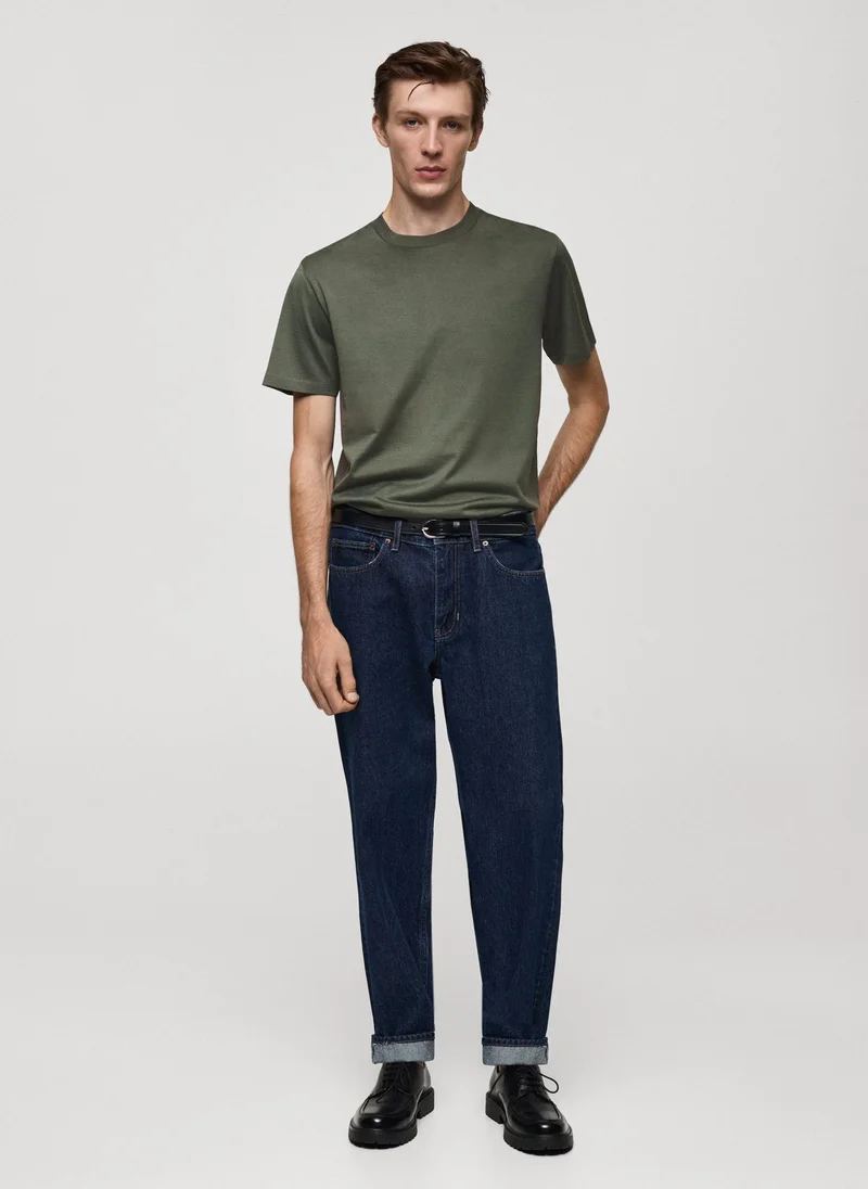Mango Man Essential Crew Neck T-Shirt
