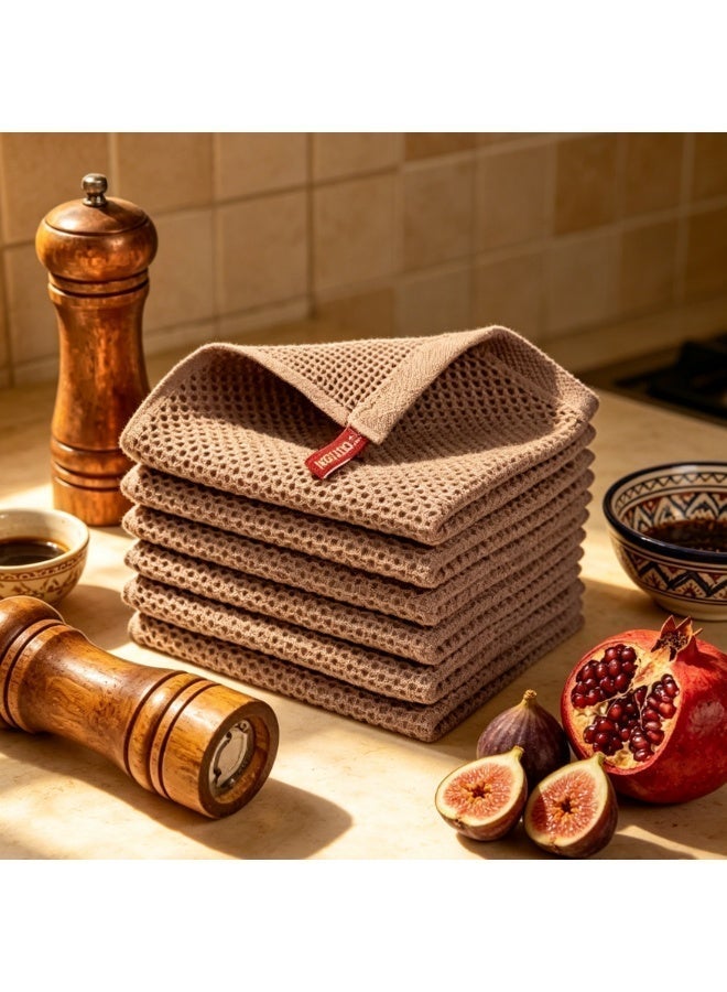 Clearance Sale! 4 Pack Kitchen Towels, Soft & Absorbent Cleaning Cloths, Multi-Purpose Waffle Weave Dish Towels - Image 2