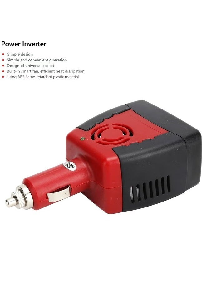 ال سي - محول عاكس للسيارة 150 وات مع منفذ شحن USB 5 فولت محول طاقة تيار مستمر 12 فولت إلى تيار متردد 220 فولت - Image 1