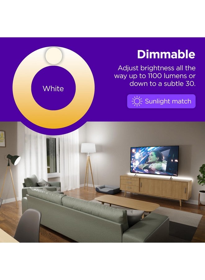ROKU Roku Smart Light Bulbs (Color, 1-Pack) - Dimmable A19 Color Lightbulbs with Adjustable Brightness & Temperature - WiFi Smart Bulbs Works Voice, Alexa & Google Assistant - Smart Home Products  - Image 2