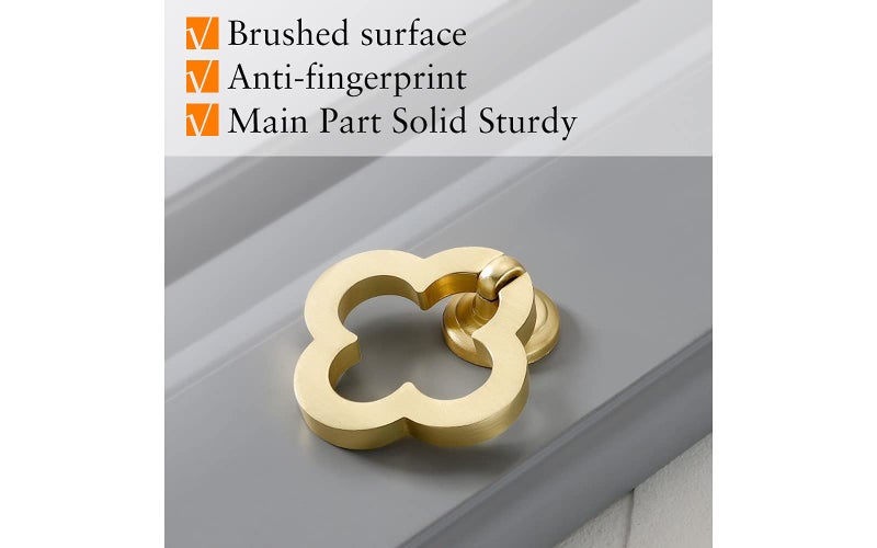 Ruiao 2 Pack 55mm Cupboard Cabinet Knobs, Zinc Alloy Dresser Drawer Knobs with Screws for Kitchen, Bathroom, Bedroom - Image 2