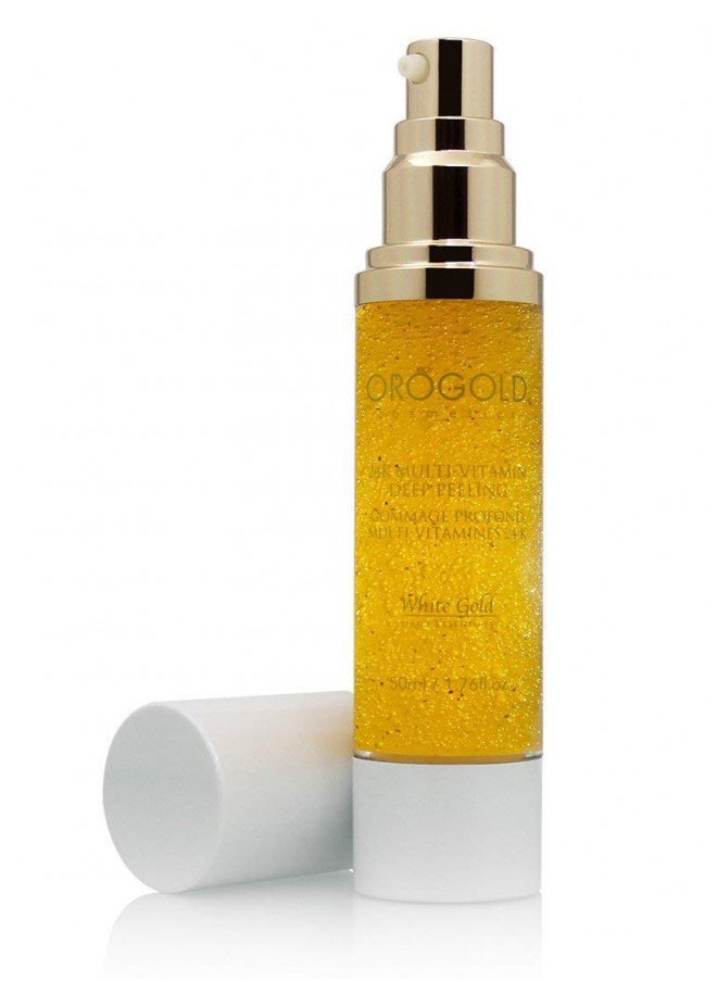 Orogold White Gold 24K Multi-Vitamin Deep Peeling Facial Exfoliator from OROGOLD Cosmetics - 50 ml., 1.76 fl. oz.  - Image 1