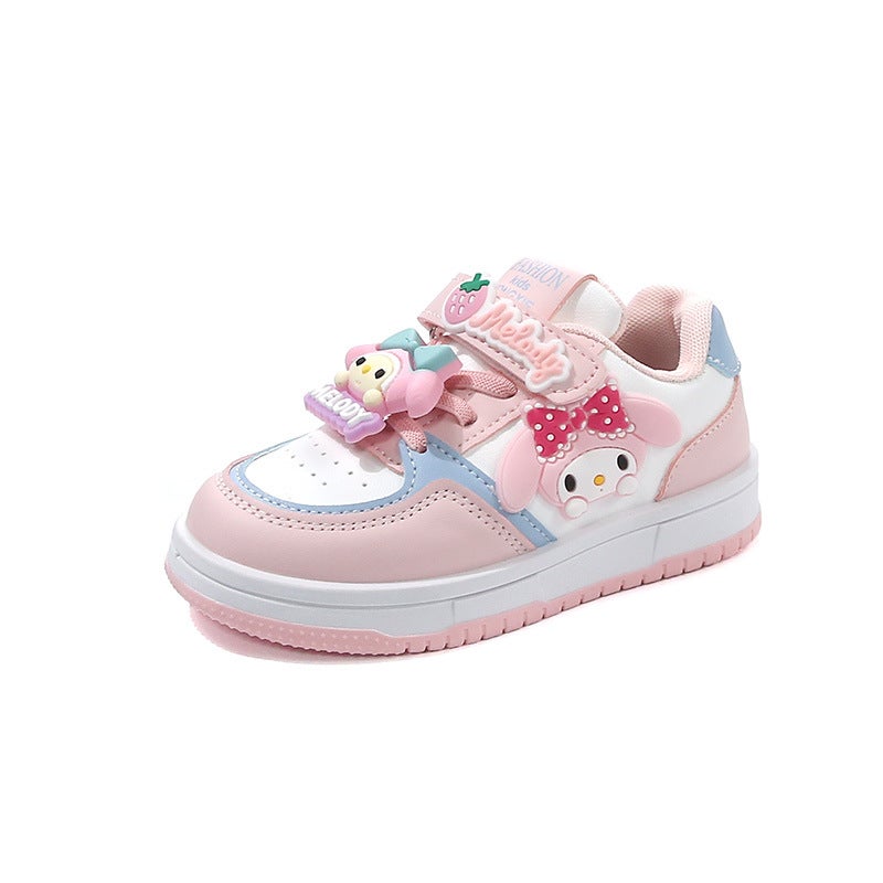 Girls Low-Top Board Shoes 2025 Spring New Non-Slip Casual Shoes Kulomi Children'S Velcro Children'S Shoes All-Match Trendy - Image 1