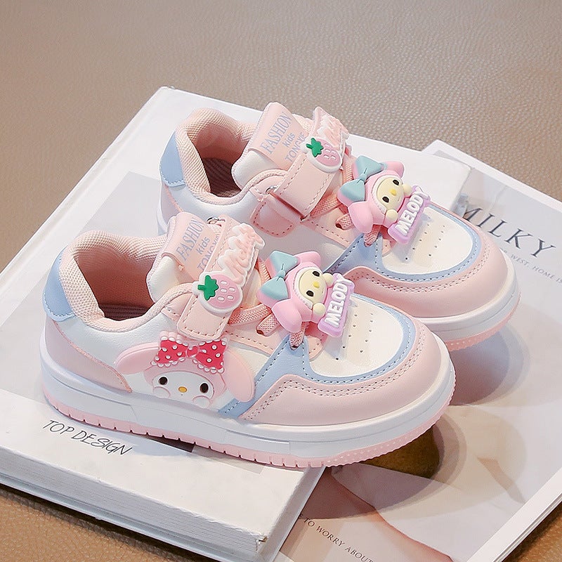 Girls Low-Top Board Shoes 2025 Spring New Non-Slip Casual Shoes Kulomi Children'S Velcro Children'S Shoes All-Match Trendy - Image 3