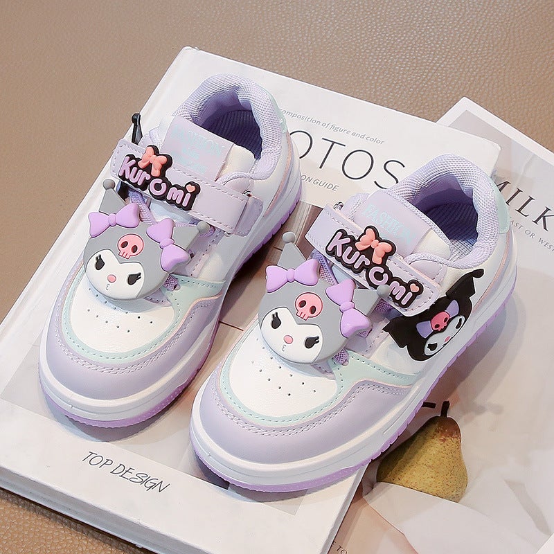 Girls Low-Top Board Shoes 2025 Spring New Non-Slip Casual Shoes Kulomi Children'S Velcro Children'S Shoes All-Match Trendy - Image 4