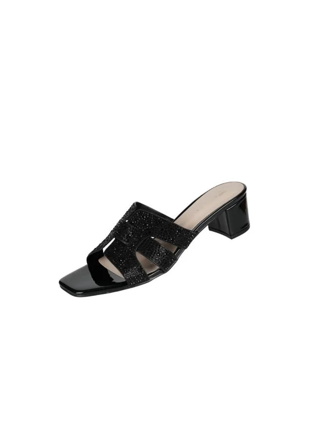 ZAYNA 221-248 Zayna Ladies Block Heel Sandals 18F8827-215 Black