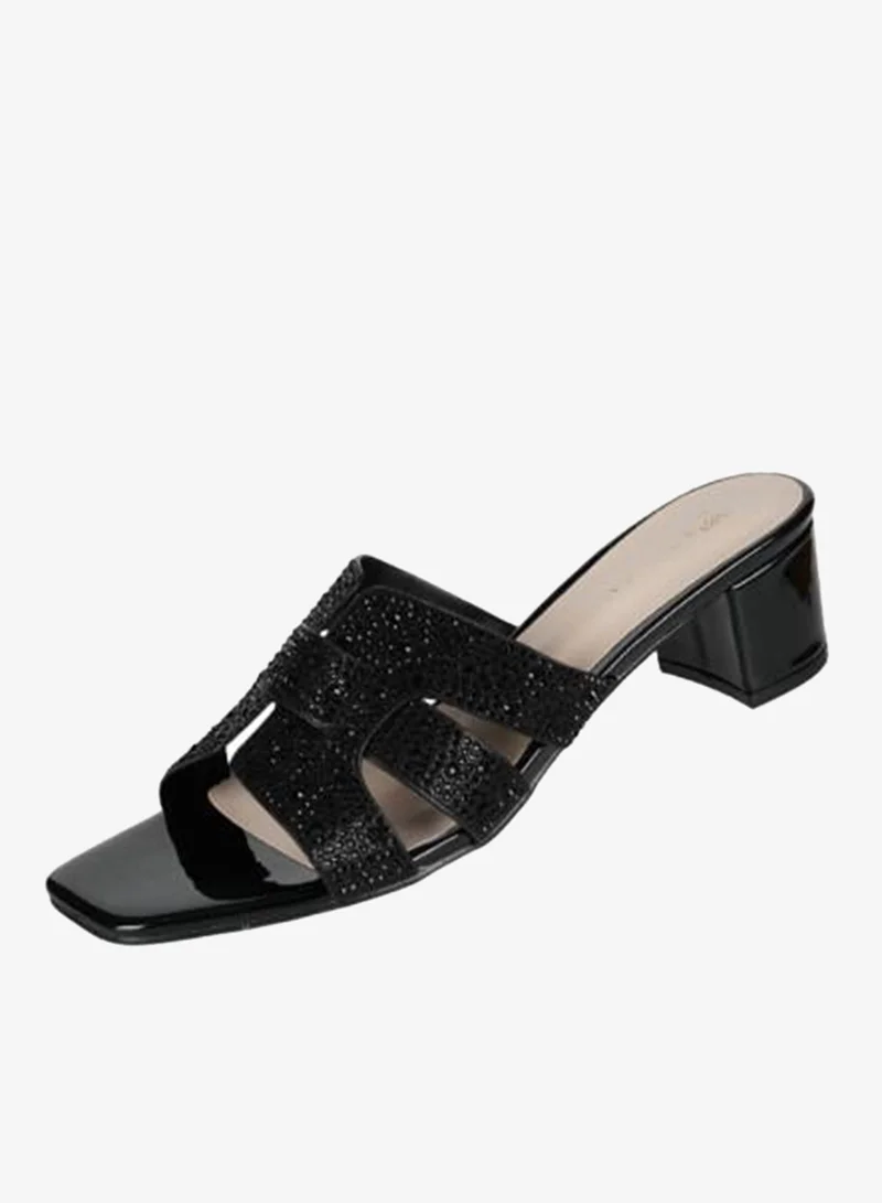 ZAYNA 221-248 Zayna Ladies Block Heel Sandals 18F8827-215 Black