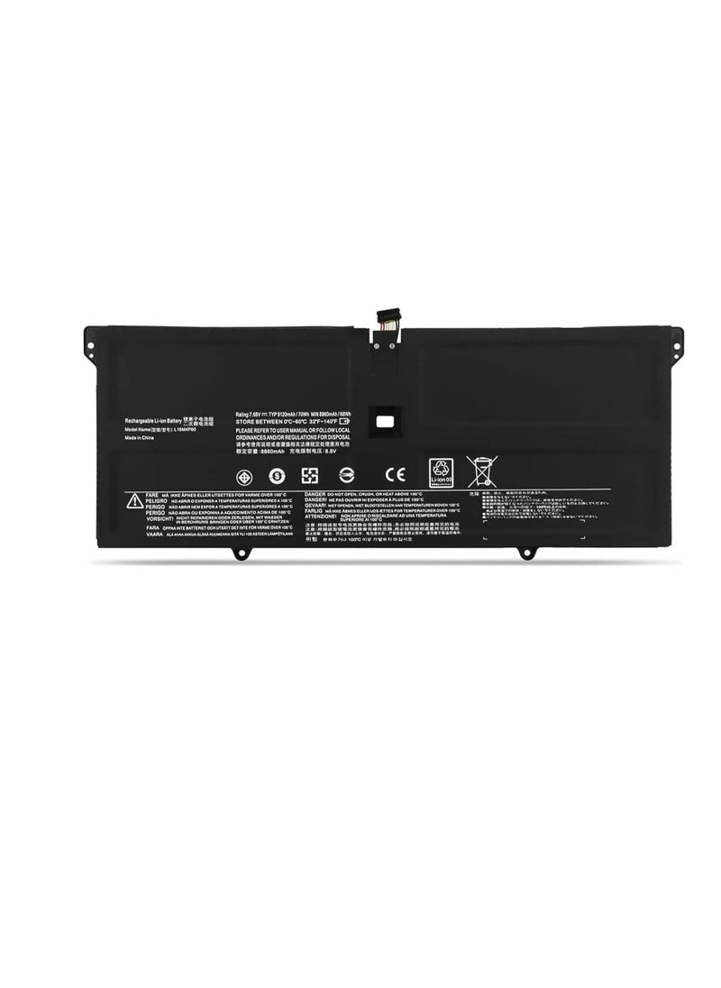 Terabyte REPLACEMENT 7.68V 70Wh/9120mAh/4-Cell L16M4P60 5B10N01565 Laptop Battery Compatible for Lenovo Yoga 920 920-13IKB 920-13IKB-80Y7 Flex Pro-13IKB Yoga 6 Pro 13IKB Series  - Image 1