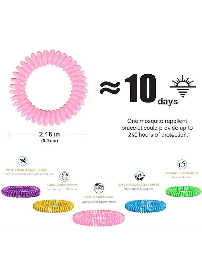 Ocean Waterproof Repellent Bracelets 12 Pack Multicoloured, Fragrance Mosquito Repellent Wristband for Adults, Kids, Pets, Natural and Waterproof Wrist Bands, Suitable for Travel Protection  - Image 3