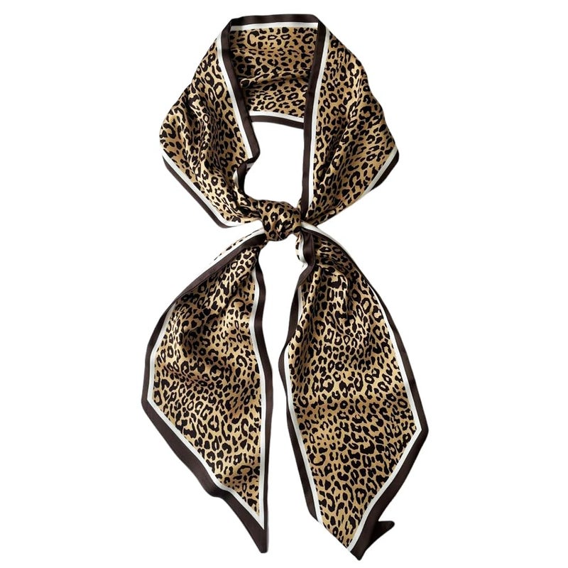 FONYVE Silk Head Scarf for Hair Fashion Headwrap for Women Lightweight Neck Tie - Image 1
