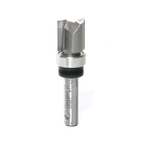 Amana Tool - 45487 Carbide Tipped Flush Trim Plunge Template 1/2 Dia x 1/2 x 1/4" Shan - Image 1
