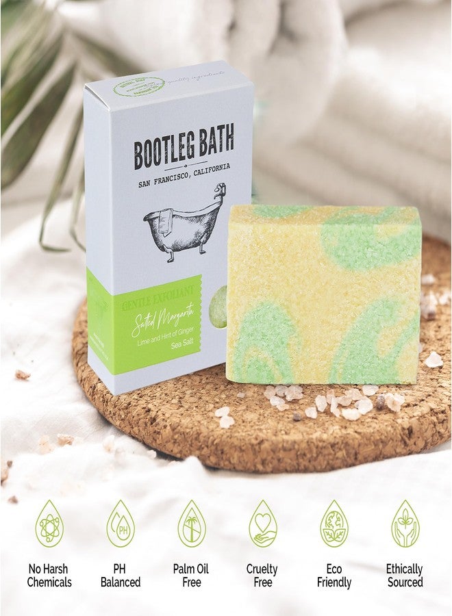 BOOTLEG BATH Natural Gentle Exfoliating Bar Soap- Citrus Blend with Sea Salt, Made in USA for Men and Women, Eco Friendly, Handcrafted Body Soap, 4.4 oz Bar - Image 5