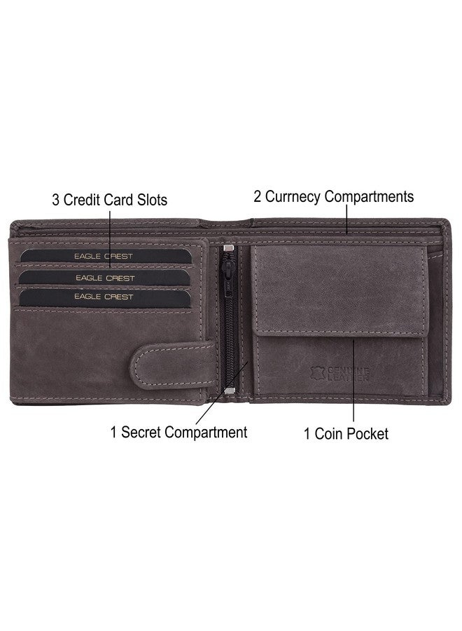 Eagle Crest Nova Vintage Dark Brown Leather Wallet for Men - Image 3