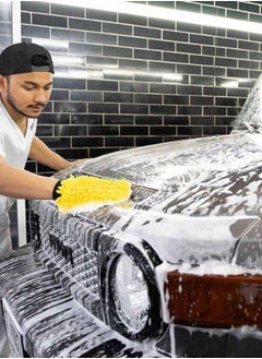 RHINOMOTIVE RHINOMOTIVE - Car Wash Glove Sponge 22cm Yellow  - Image 4