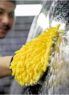RHINOMOTIVE RHINOMOTIVE - Car Wash Glove Sponge 22cm Yellow  - Image 5