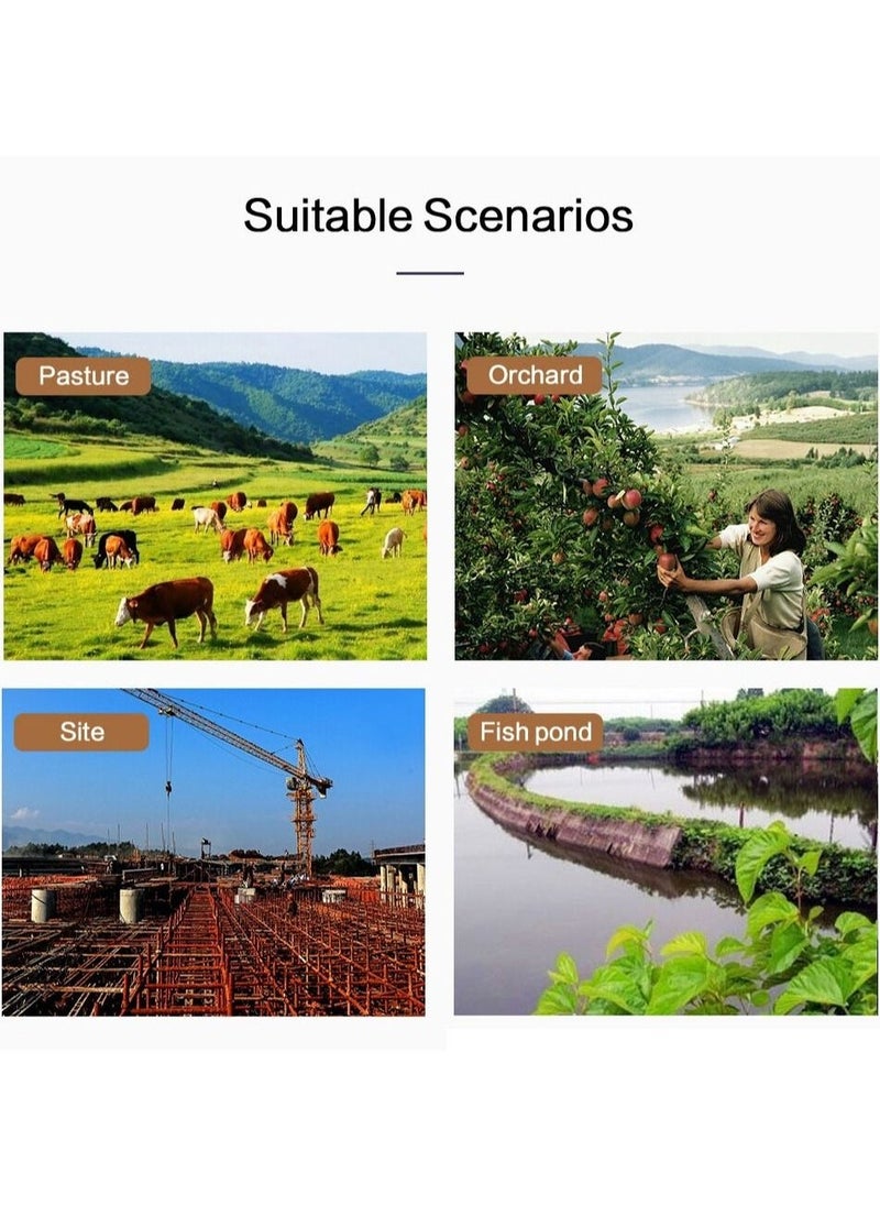 AL RAID 4G LTE SIM Card IP Security Camera CCTV Camera Outdoor 1080P Night Vision Solar Dome, PTZ Color IR Night Vision Dual Sensor Motion Detection Tilt Surveillance Camera System With Solar Panel - Image 2