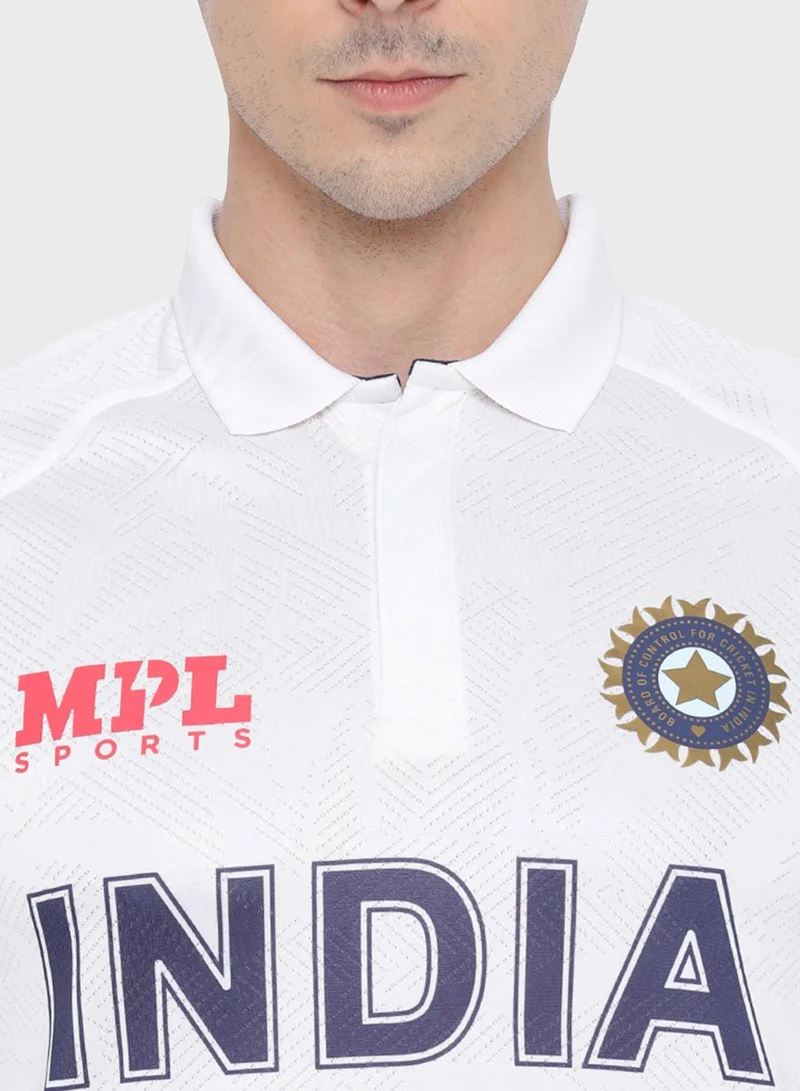 MPL Sports White India T-Shirt