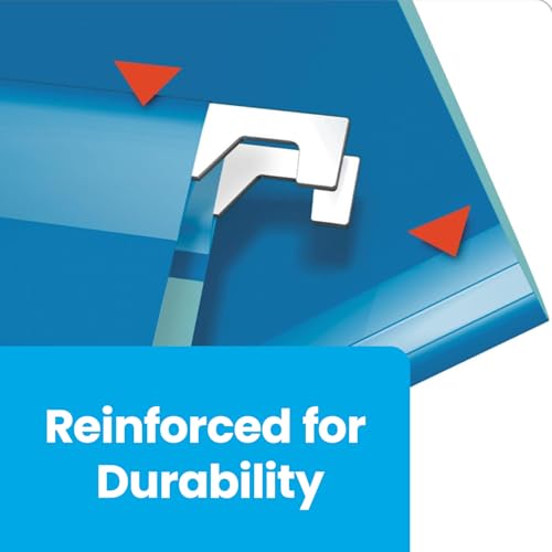 Pendaflex Reinforced Hanging File Folders, Letter Size, Blue, 1/5 Cut, 25/BX (4152 1/5 BLU) - Image 3