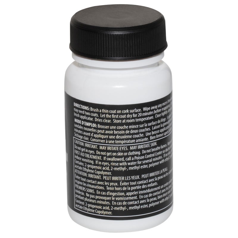 Fiebing's Kelly's Cork Renew Sealer (2.2 fl oz) - Waterproof & Protect Cork Surfaces w/ Brush Applicator - Water Based Formula Dries Clear, Prevents Drying & Breaking Down of Sandles, Shoes, Fishing Rod, Coasters  - Image 2