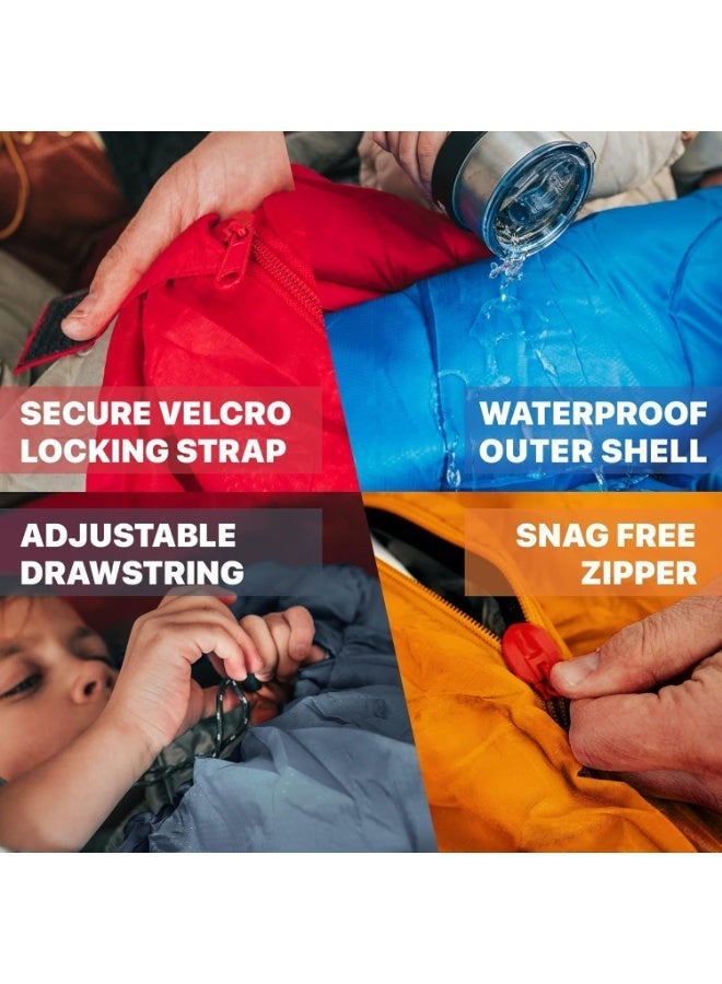 Winter Camping Sleeping Bag - Waterproof for Adults & Kids (-18 to 7°C, Lightweight Portable) - Image 4