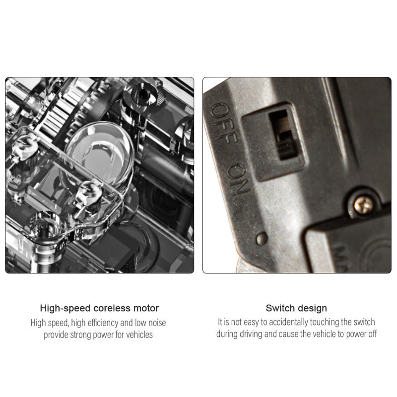 Loquat S638 2.4GHz 1:32 LED Light 20KM/H High Speed Racing Car 18.5cm - Image 5