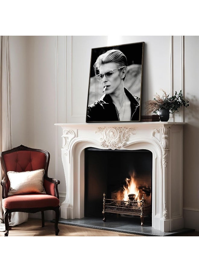 Poster Master Bowie Poster - Bowie Smoking Print - Portrait Art - Singer Art - Celebrity Art - Black and White Art - Photography Art - Great Music Room or Office Wall Decor - 8x10 UNFRAMED Wall Art - Image 4