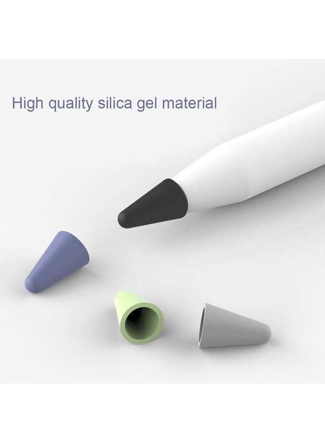 JanCalm Designed for Apple Pencil Tips Cover,(10 Colors) Premium Silicone Slim Lightweight Thin Protective Case Noiseless Drawing for Apple Pencil 1st Gen/Pencil (2nd Generation) (10 Pcs,Box Pack) - Image 3