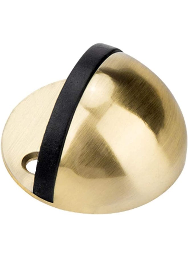 ROBUSTLINE 5 Half Round Floor Door Stopper Brass Plated 