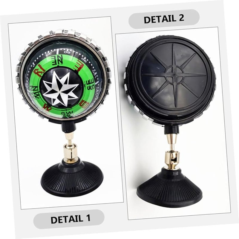 2Pcs ABS Adjustable Dashboard Compass Ball with Night Light for Car Boat Truck Navigation - Image 4