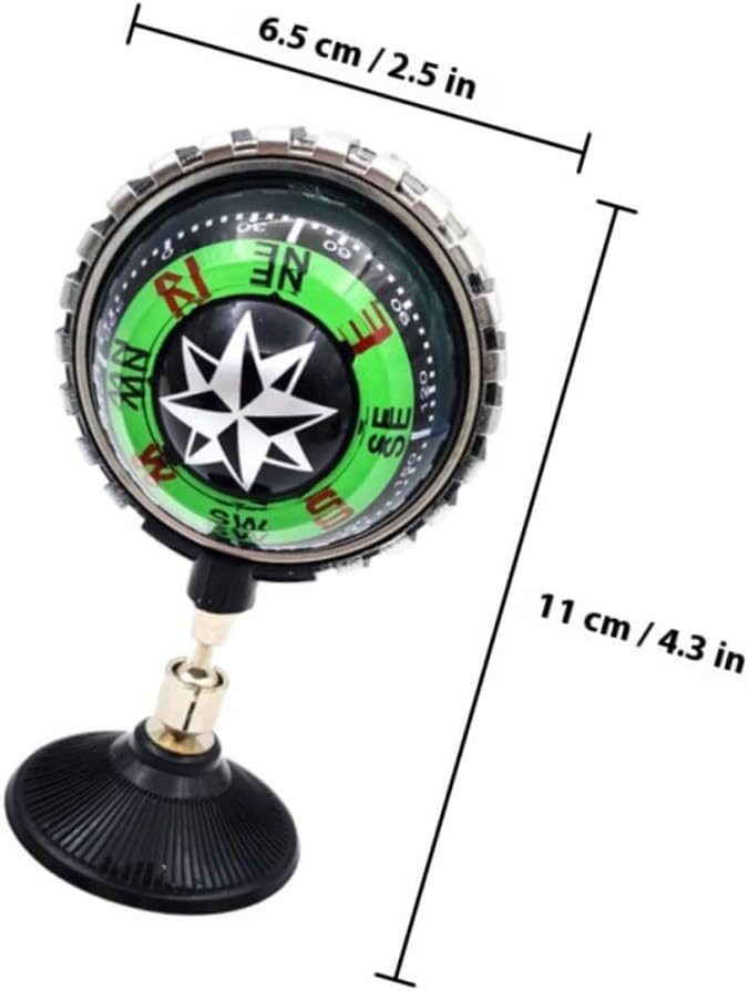 2Pcs ABS Adjustable Dashboard Compass Ball with Night Light for Car Boat Truck Navigation - Image 3