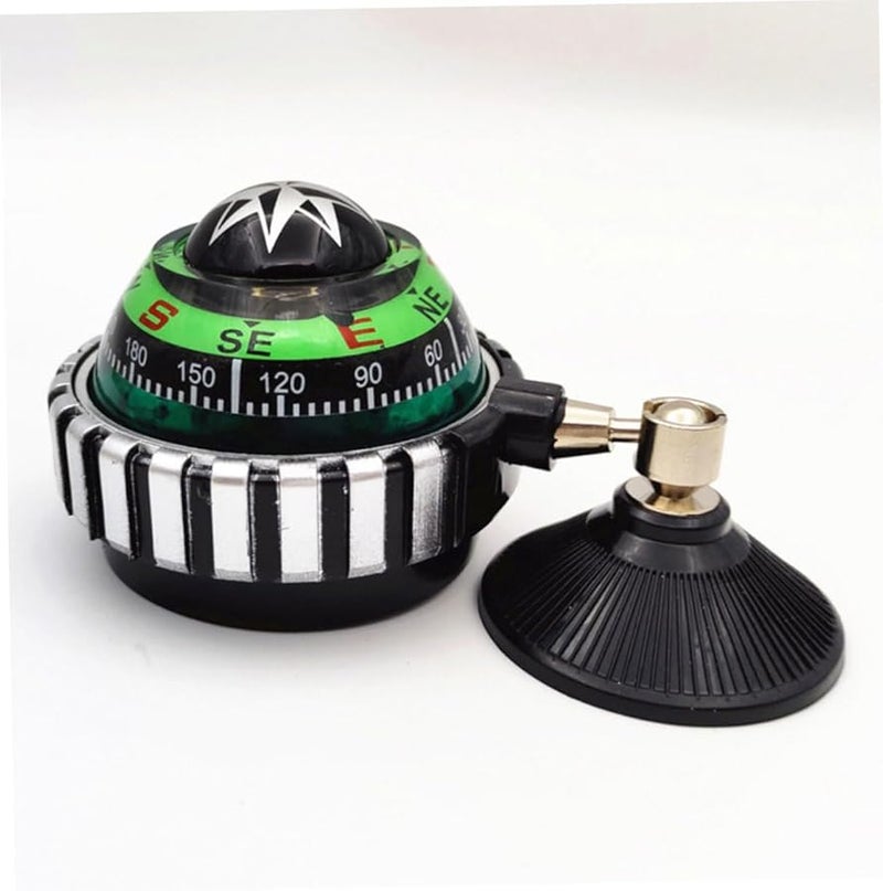 2Pcs ABS Adjustable Dashboard Compass Ball with Night Light for Car Boat Truck Navigation - Image 5