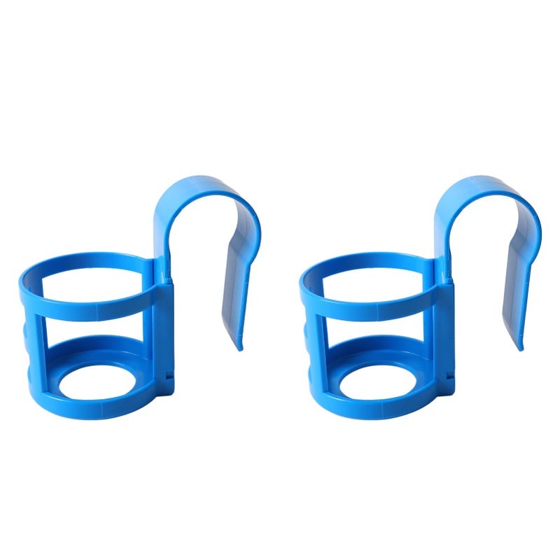 Pool Cup Holder Prevent Spill Poolside Drink Holder Above Ground Pool Accessories for Round Pool Bar Top Rails 2Pcs, Round - Image 5