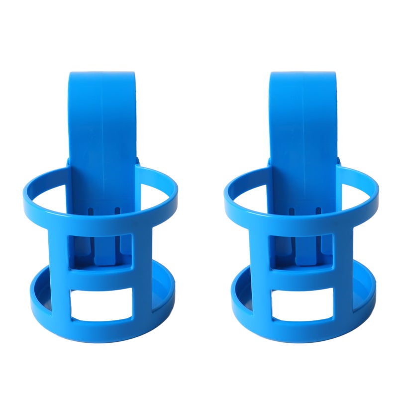 Pool Cup Holder Prevent Spill Poolside Drink Holder Above Ground Pool Accessories for Round Pool Bar Top Rails 2Pcs, Round - Image 2